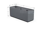 High Aluminum Rectangular Planter - Plantercraft