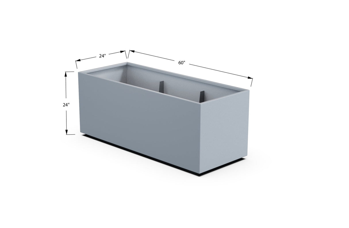 High Aluminum Rectangular Planter - Plantercraft