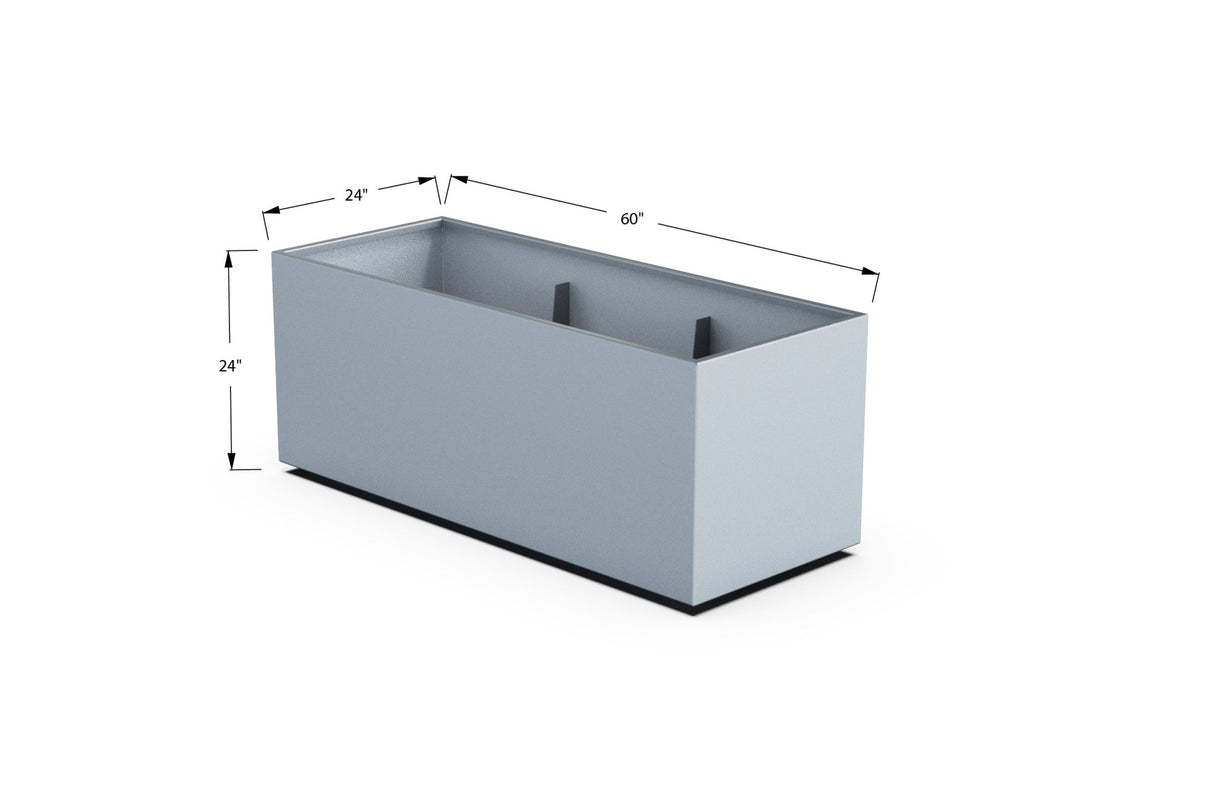 High Aluminum Rectangular Planter - Plantercraft