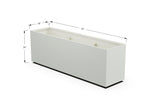 High Aluminum Rectangular Planter - Plantercraft