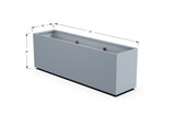 High Aluminum Rectangular Planter - Plantercraft