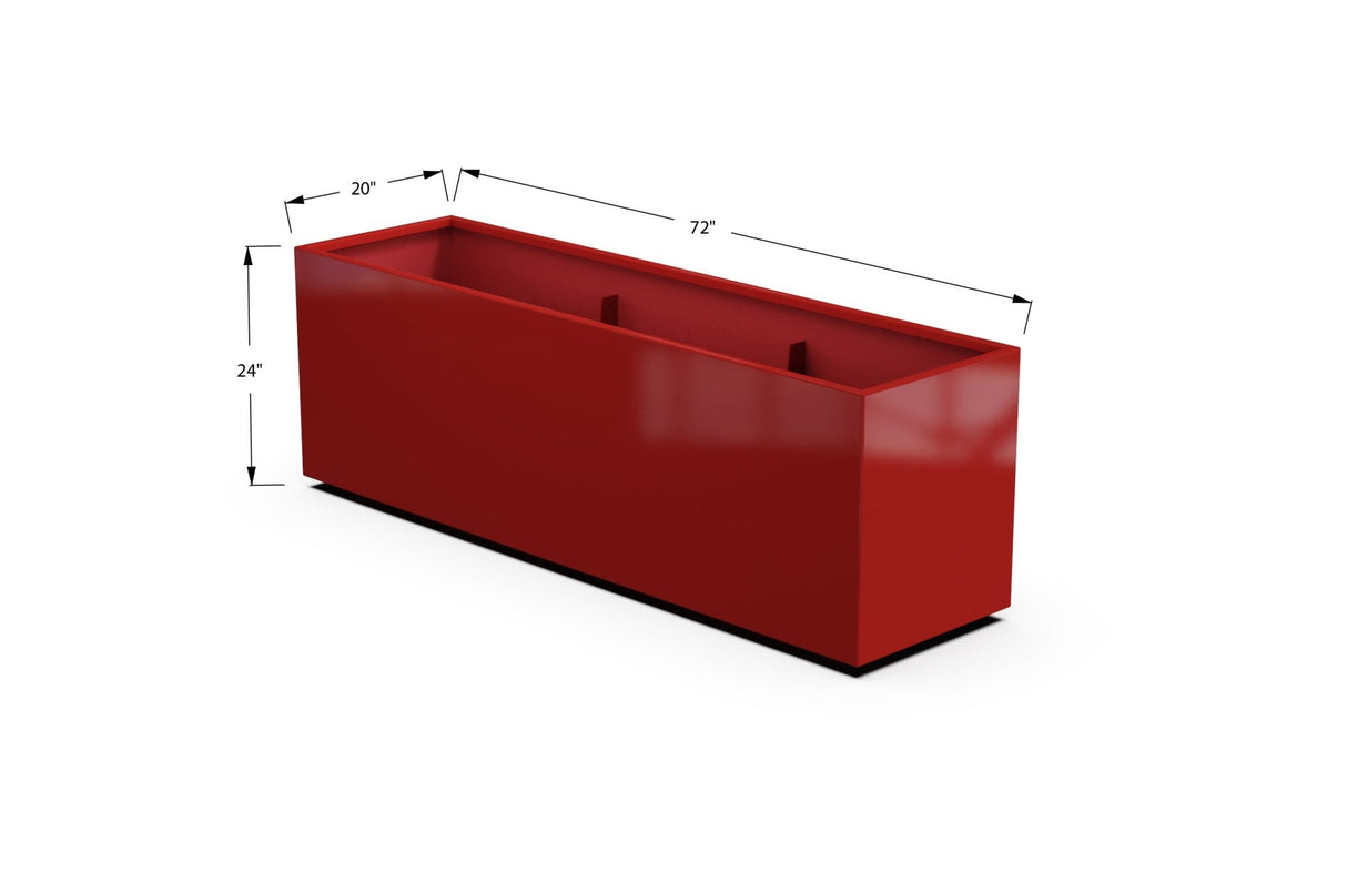 High Aluminum Rectangular Planter - Plantercraft