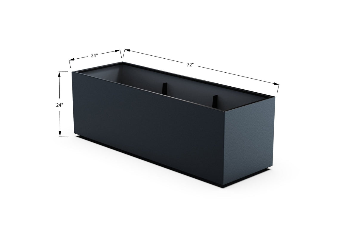 High Aluminum Rectangular Planter - Plantercraft
