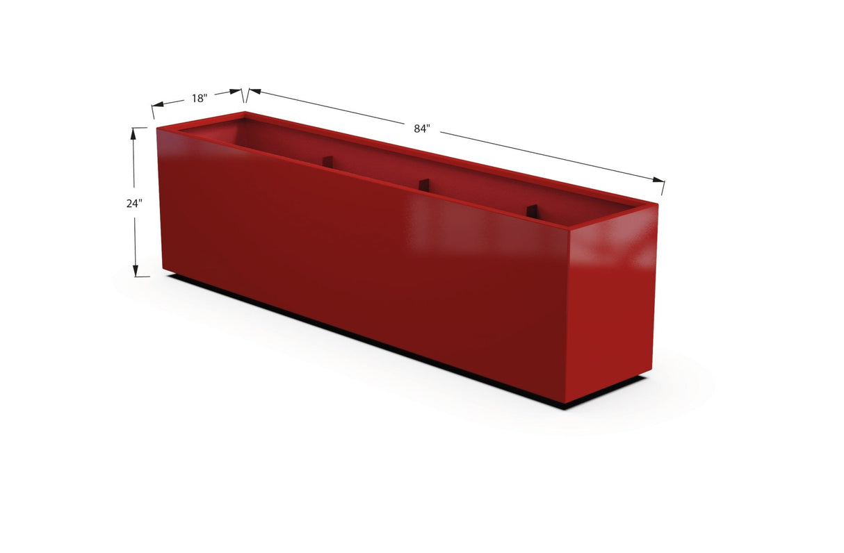 High Aluminum Rectangular Planter - Plantercraft