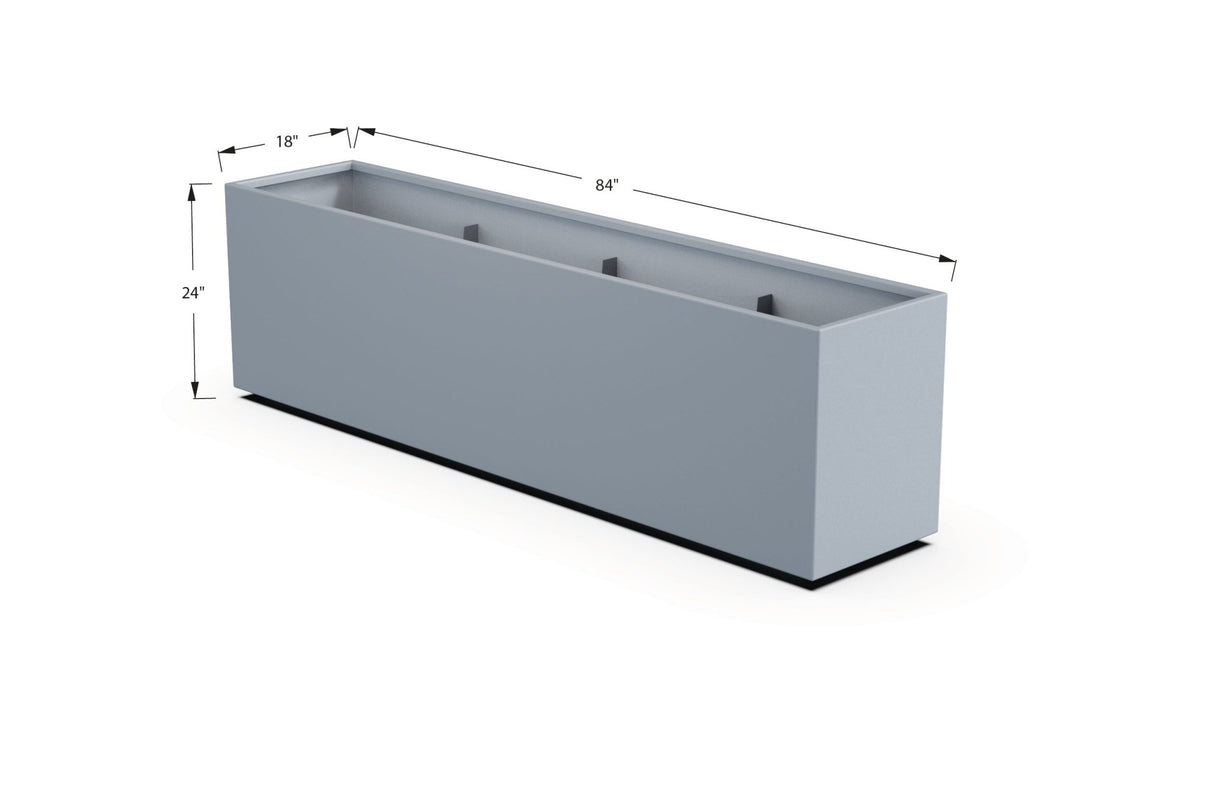 High Aluminum Rectangular Planter - Plantercraft