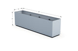 High Aluminum Rectangular Planter - Plantercraft