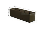 High Aluminum Rectangular Planter - Plantercraft