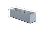 High Aluminum Rectangular Planter - Plantercraft
