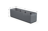 High Aluminum Rectangular Planter - Plantercraft