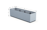 High Aluminum Rectangular Planter - Plantercraft