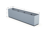 High Aluminum Rectangular Planter - Plantercraft