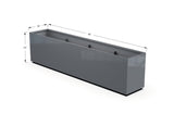 High Aluminum Rectangular Planter - Plantercraft