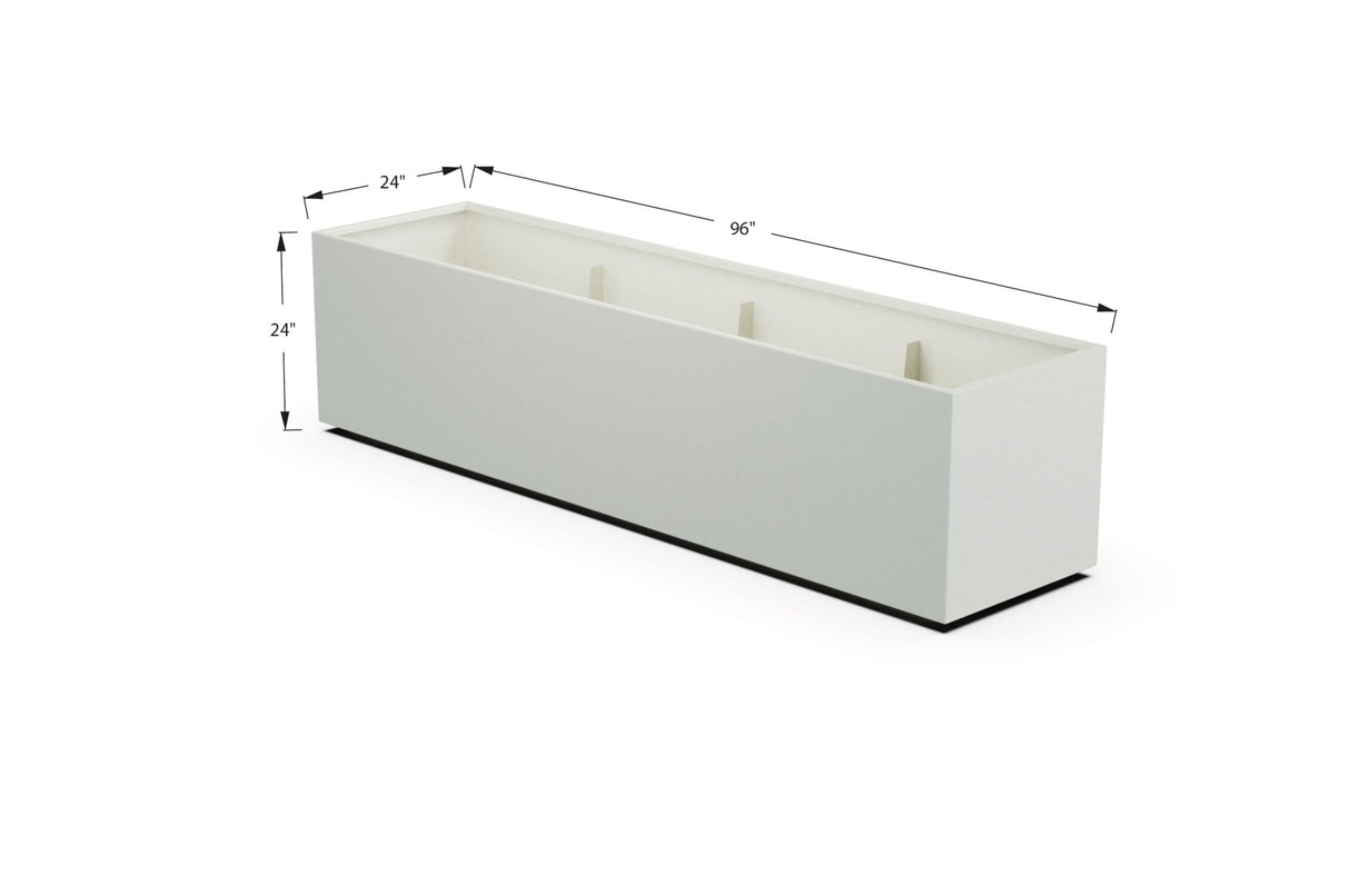 High Aluminum Rectangular Planter - Plantercraft