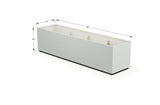 High Aluminum Rectangular Planter - Plantercraft