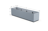 High Aluminum Rectangular Planter - Plantercraft