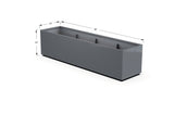 High Aluminum Rectangular Planter - Plantercraft