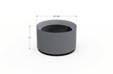 Aluminum Round Planter - Plantercraft