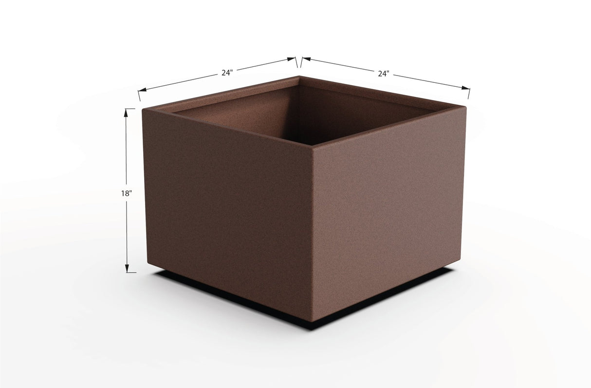 Aluminum Square & Cube Planter - Plantercraft