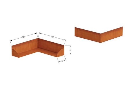 Corten Steel Corner Edging - Plantercraft
