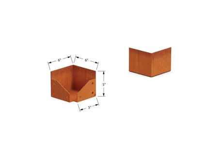 Corten Steel Corner Edging - Plantercraft