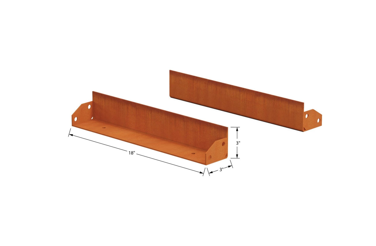 High Corten Steel Straight Edging - Plantercraft