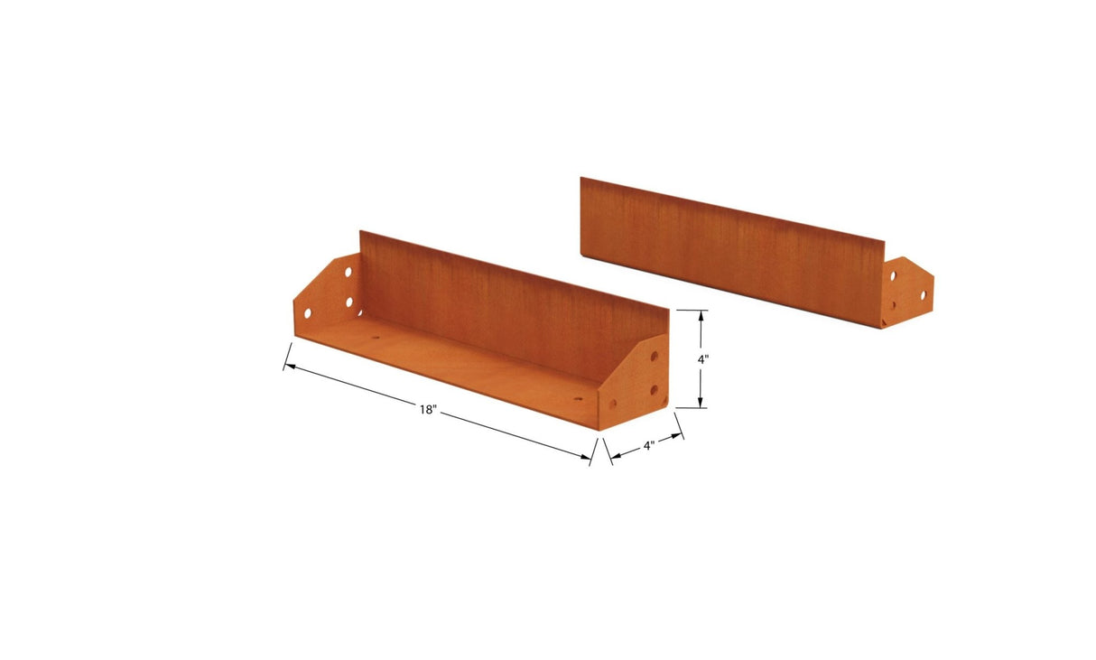High Corten Steel Straight Edging - Plantercraft