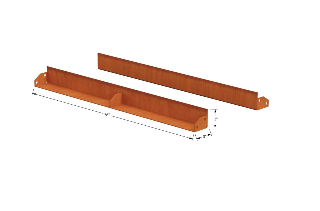 High Corten Steel Straight Edging - Plantercraft