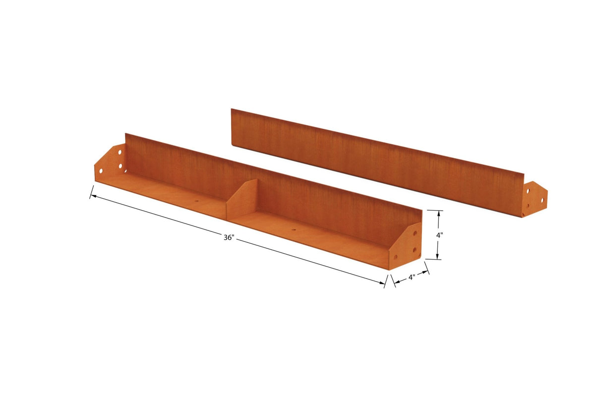 High Corten Steel Straight Edging - Plantercraft