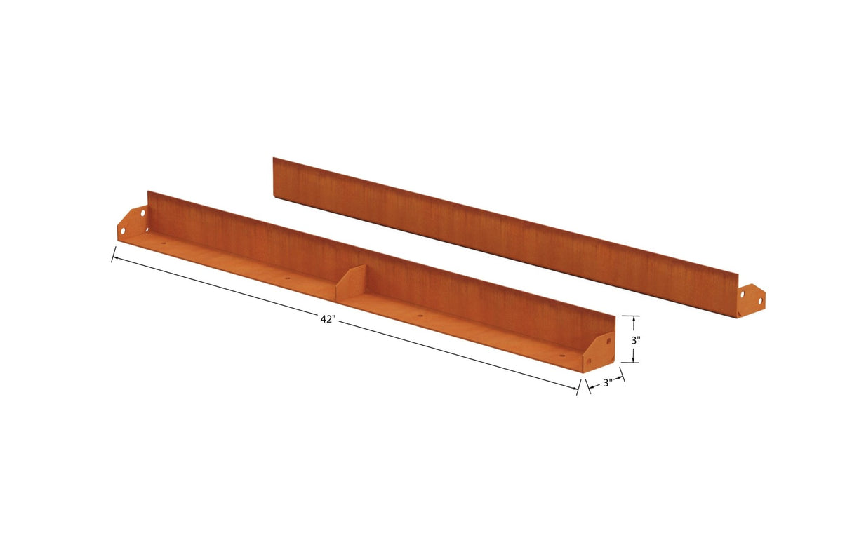 High Corten Steel Straight Edging - Plantercraft