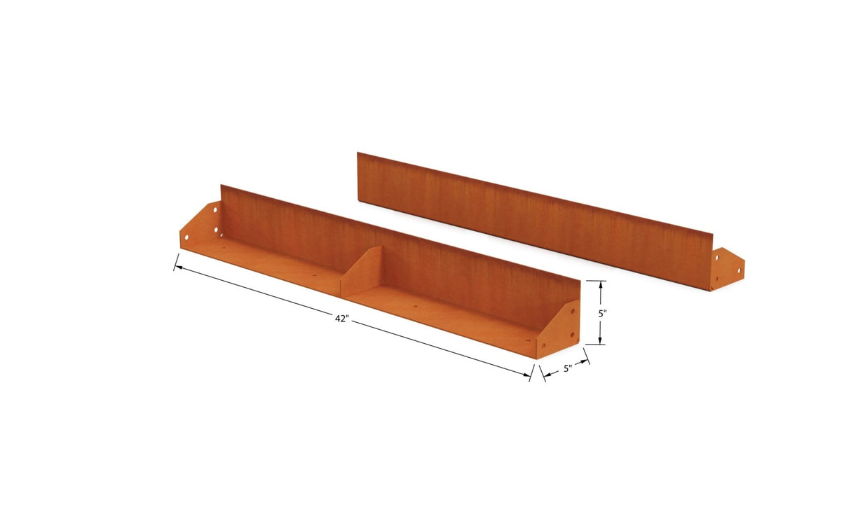 High Corten Steel Straight Edging - Plantercraft