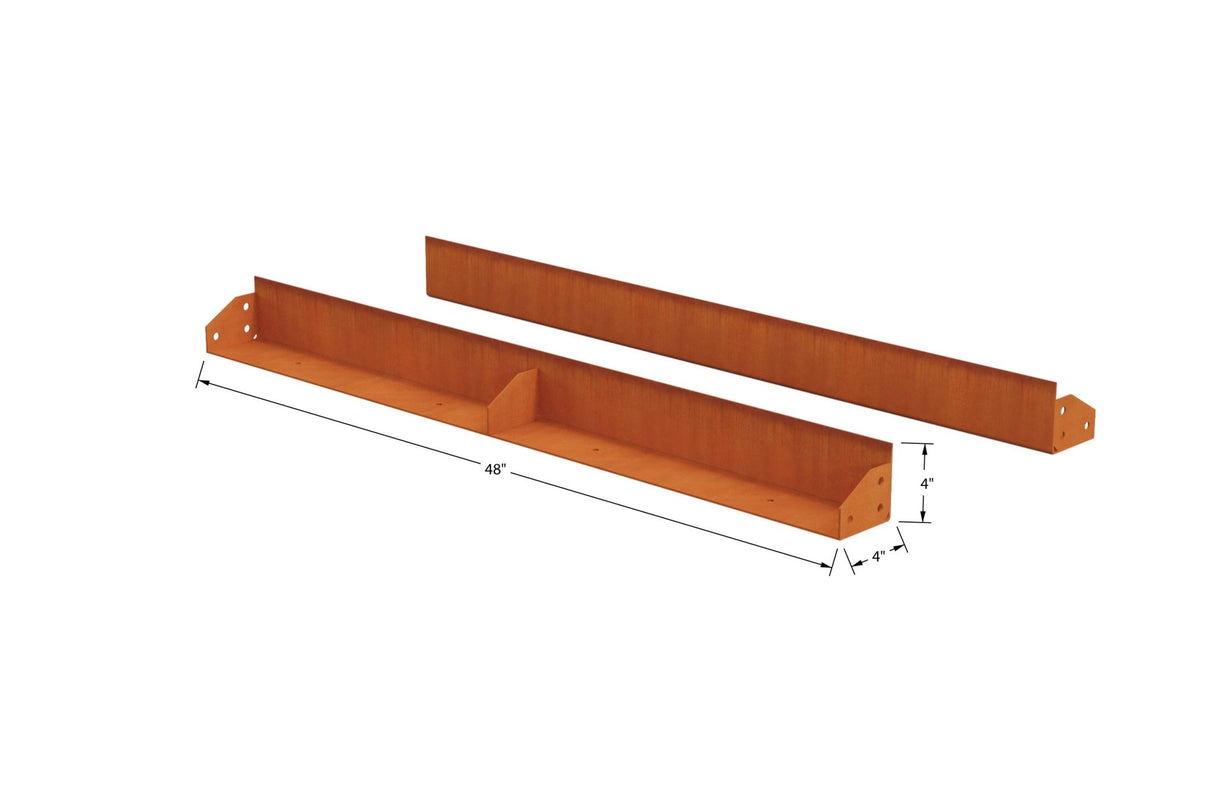 High Corten Steel Straight Edging - Plantercraft