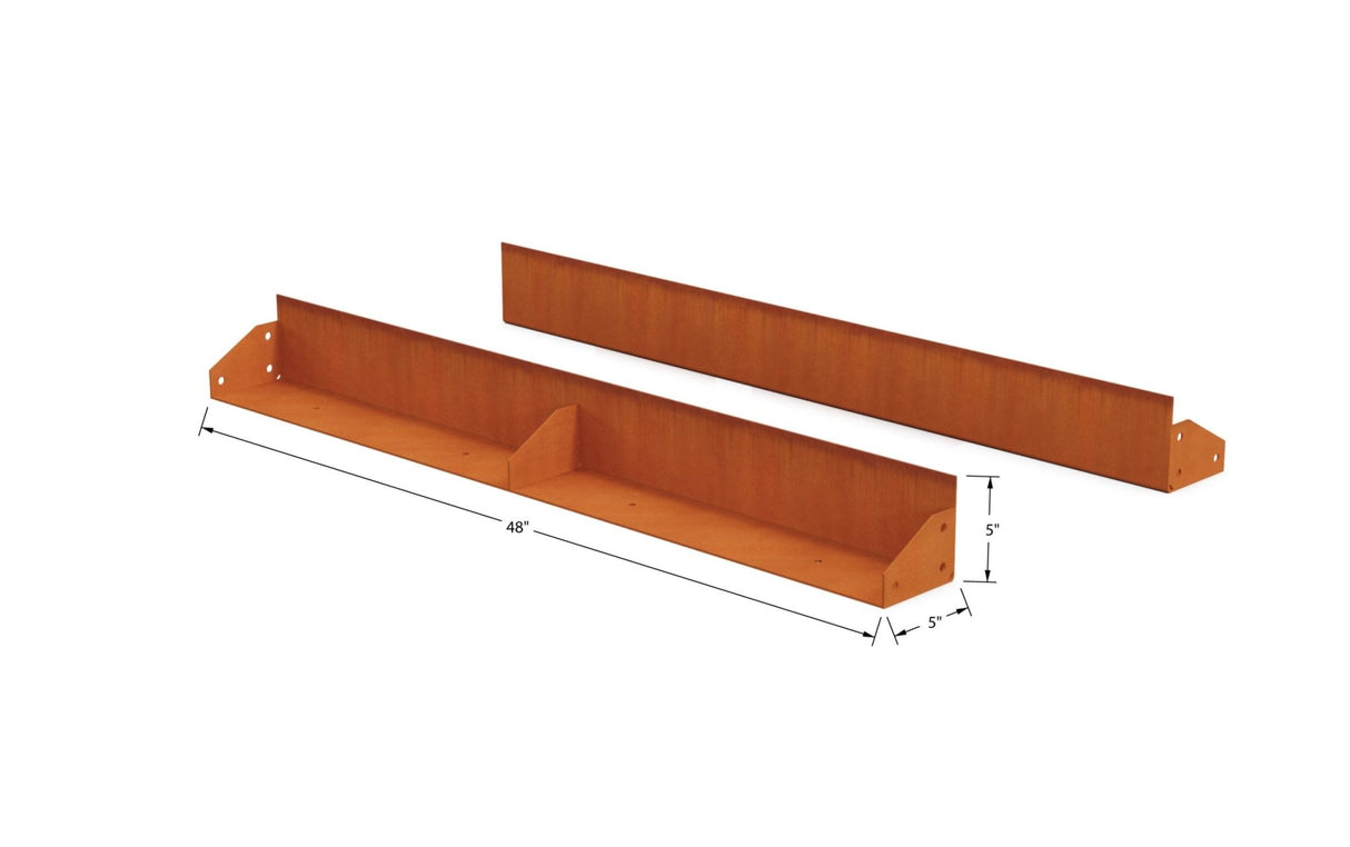 High Corten Steel Straight Edging - Plantercraft