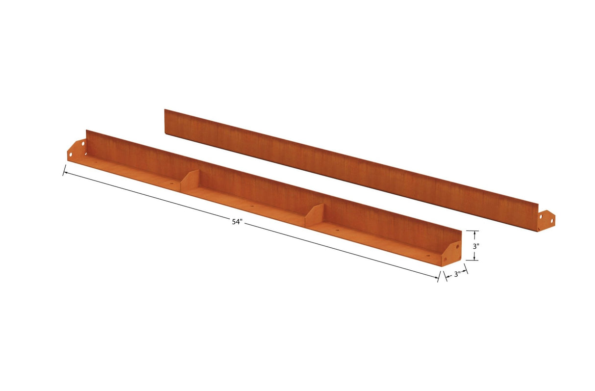 High Corten Steel Straight Edging - Plantercraft
