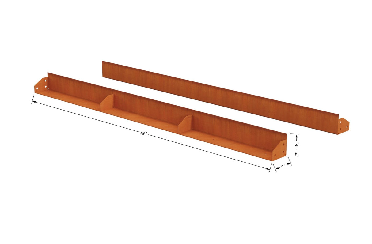 High Corten Steel Straight Edging - Plantercraft