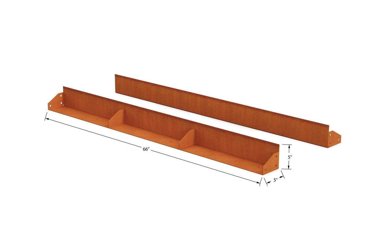 High Corten Steel Straight Edging - Plantercraft