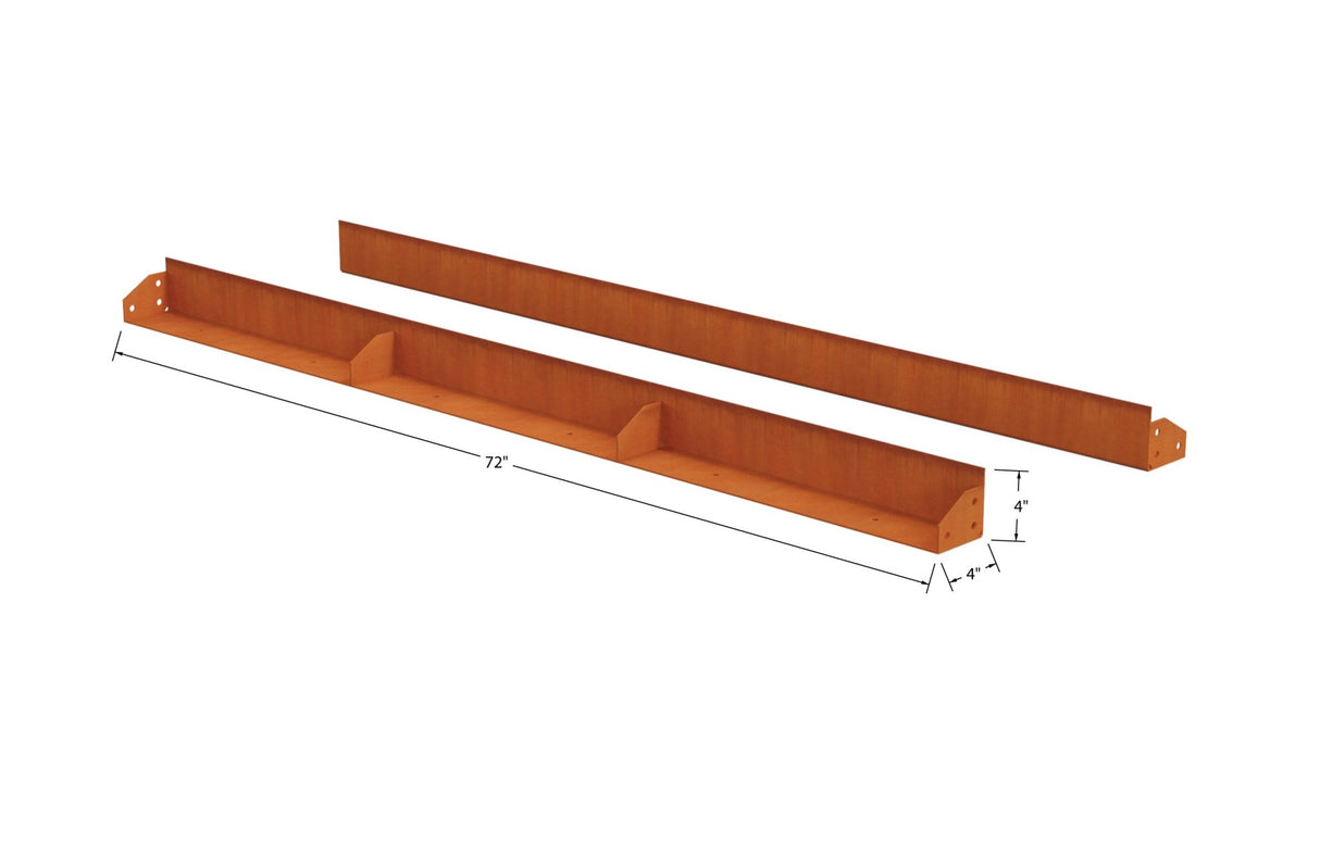 High Corten Steel Straight Edging - Plantercraft