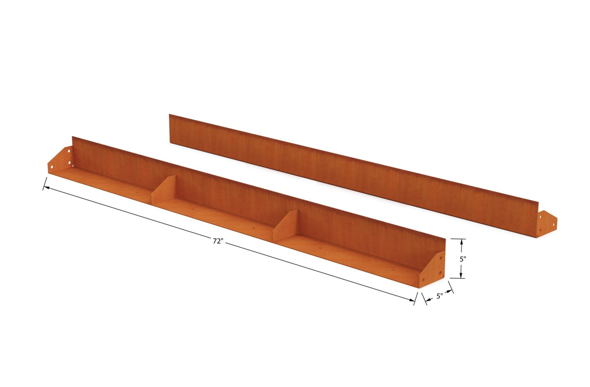 High Corten Steel Straight Edging - Plantercraft