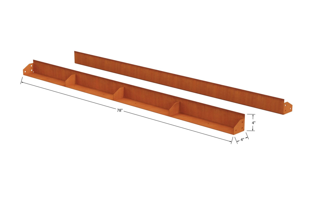 High Corten Steel Straight Edging - Plantercraft