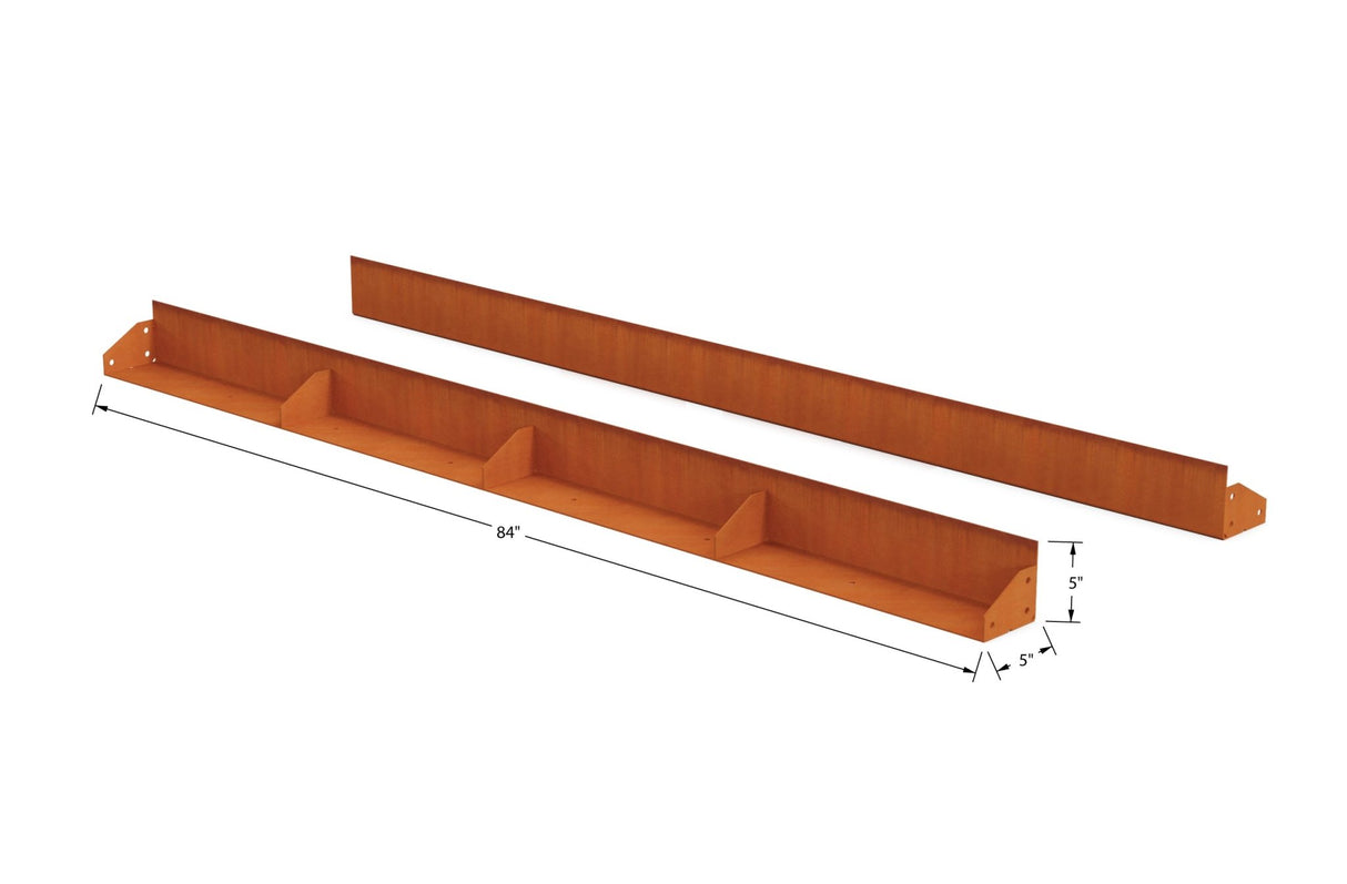 High Corten Steel Straight Edging - Plantercraft