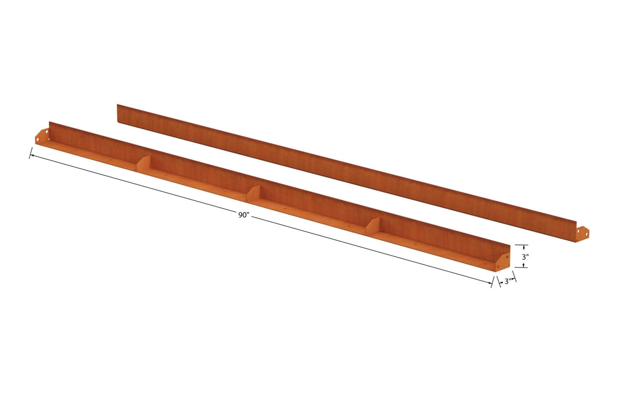 High Corten Steel Straight Edging - Plantercraft