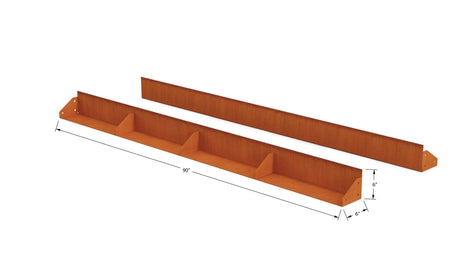 High Corten Steel Straight Edging - Plantercraft