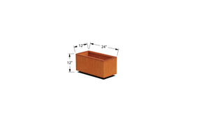 Corten Steel Rectangular Planter - Plantercraft