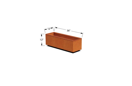 Corten Steel Rectangular Planter - Plantercraft