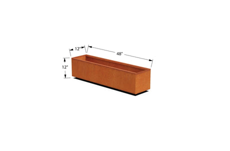 Corten Steel Rectangular Planter - Plantercraft