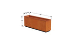 Corten Steel Rectangular Planter - Plantercraft