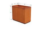 Rectangular Corten Steel Planter - Plantercraft