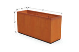 Corten Steel Rectangular Planter - Plantercraft