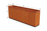 Corten Steel Rectangular Planter - Plantercraft