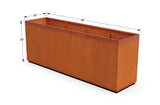 Corten Steel Rectangular Planter - Plantercraft