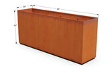 Rectangular Corten Steel Planter - Plantercraft